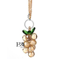 Champagne Hanging Suncatcher Grape Crystal Prisms Feng Shui Pendant Car Ornament 602716345255  123225308757